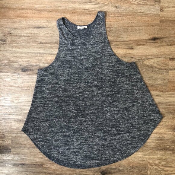 Aritzia Wilfred Free Womens Tank Top Burnette Trapeze Black Gray Size L 36" - Picture 4 of 5